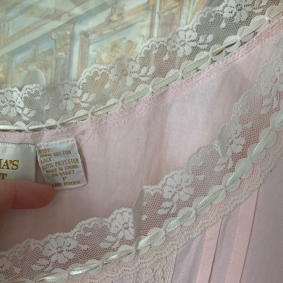 Victoria Secret Gold Label Vintage Romantic Prairie Cottagecore Nightgown Blush - Picture 4 of 5